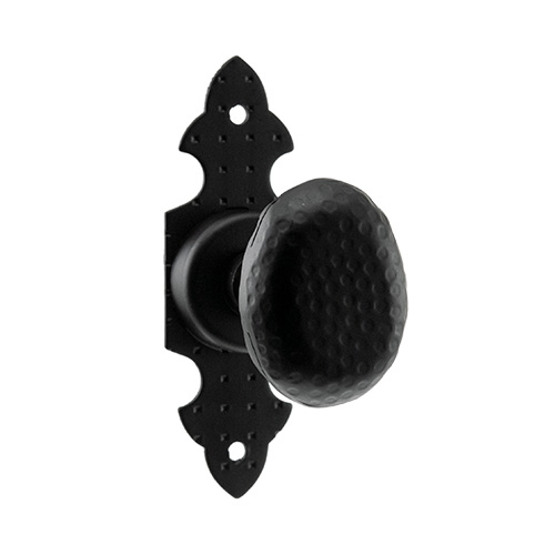 Manivelas de forja - Juego Pomo con Placa 73156 Negro