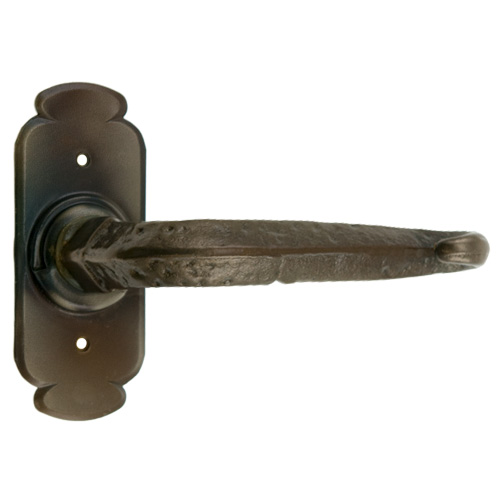 Manivelas de forja - Juego Manivelas con Placa 100x43 mm Patinado