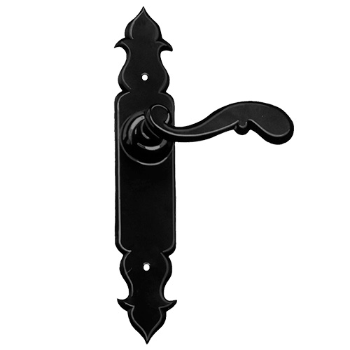 Manivelas de forja - Juego Manivelas con Placa 810/911L 280x43 mm Negro