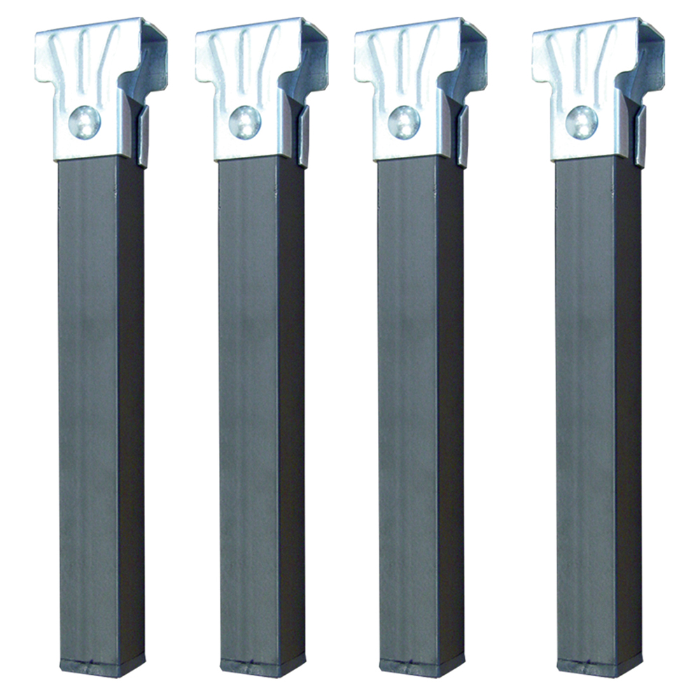 Pata Somier S/Ruedas Gris 250x30x30Mm (4U.)