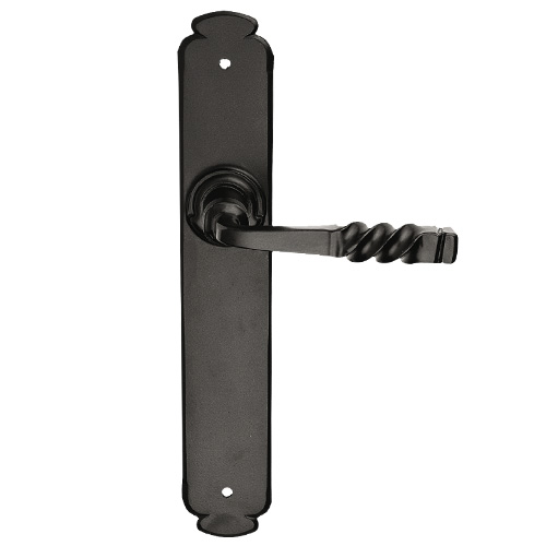 Manivelas de forja - Juego Manivelas con Placa 817/908 250x43 mm Negro