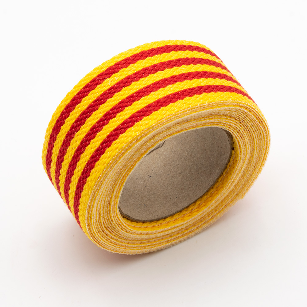 Cinta Bandera Catalana Algodón 25x3 m