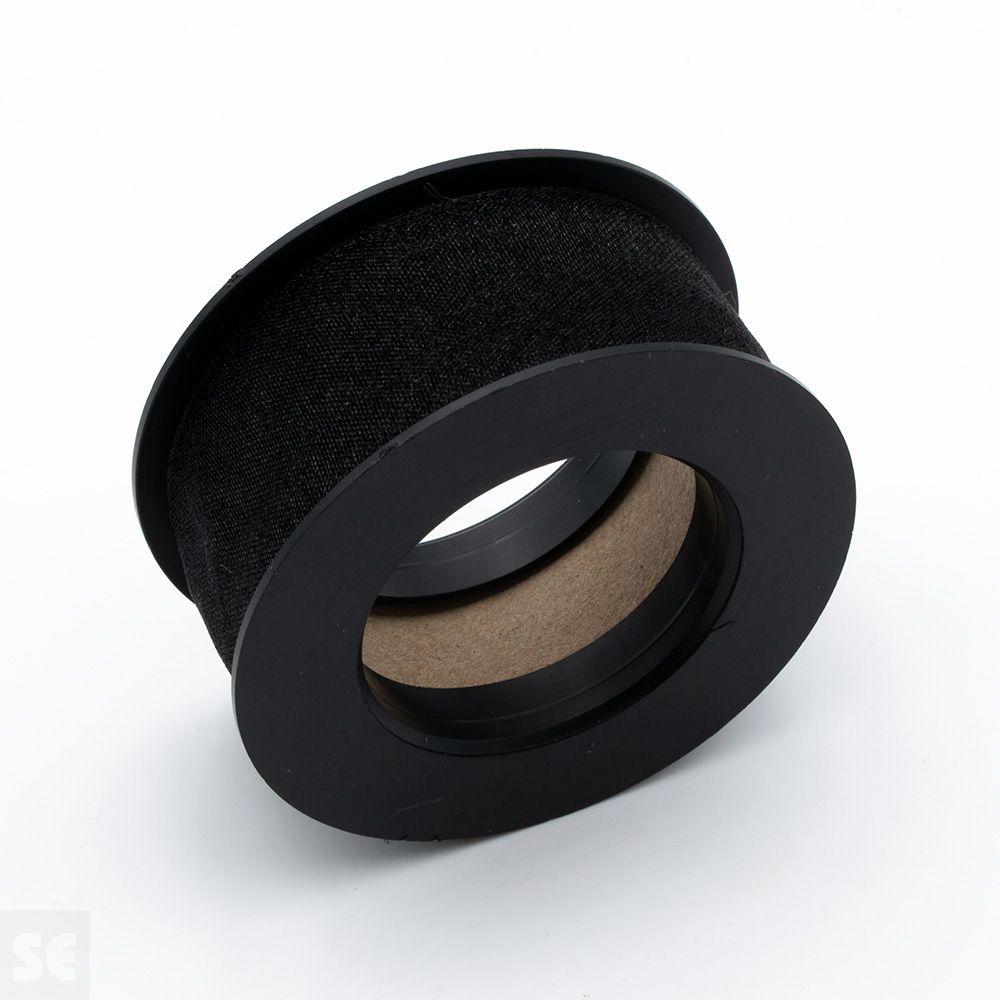 Cinta Organza 12 Negro 25 mm x 5 m