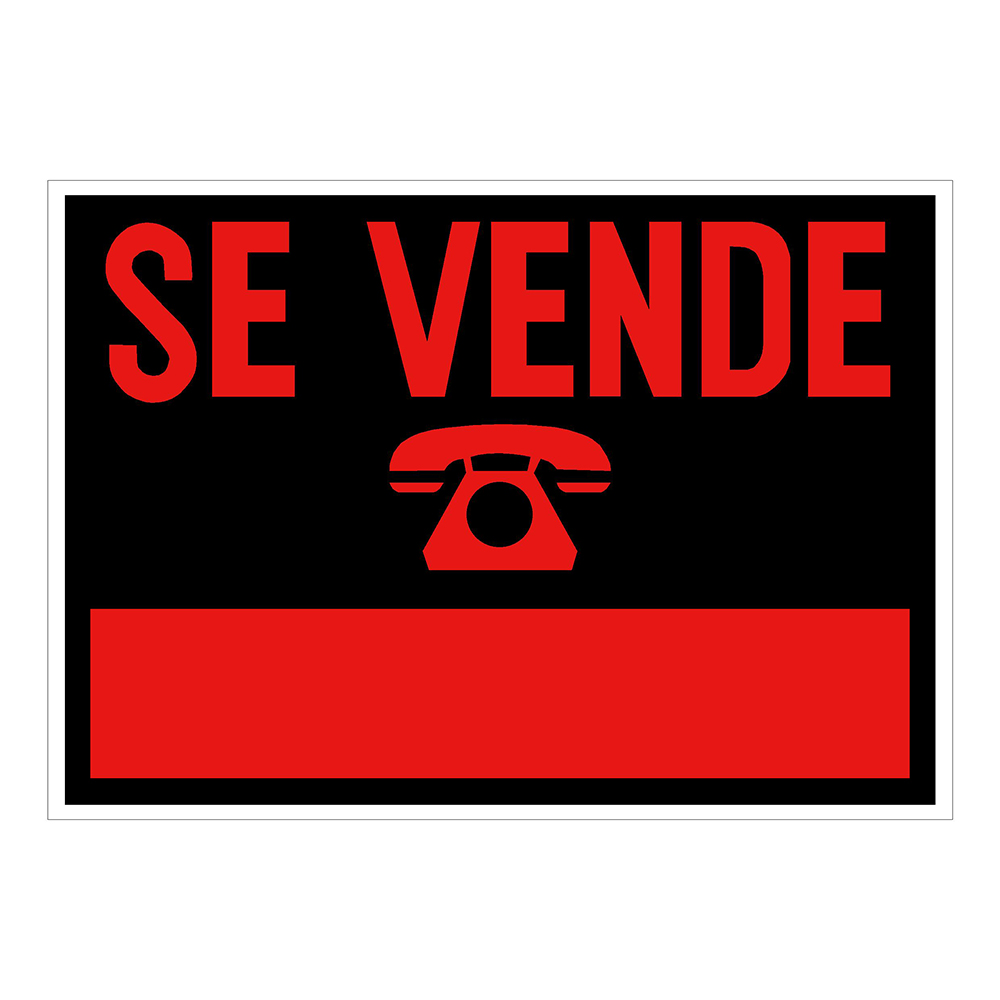 Cartel Plastico Se Vende Ref. 208 350x250 Cm.