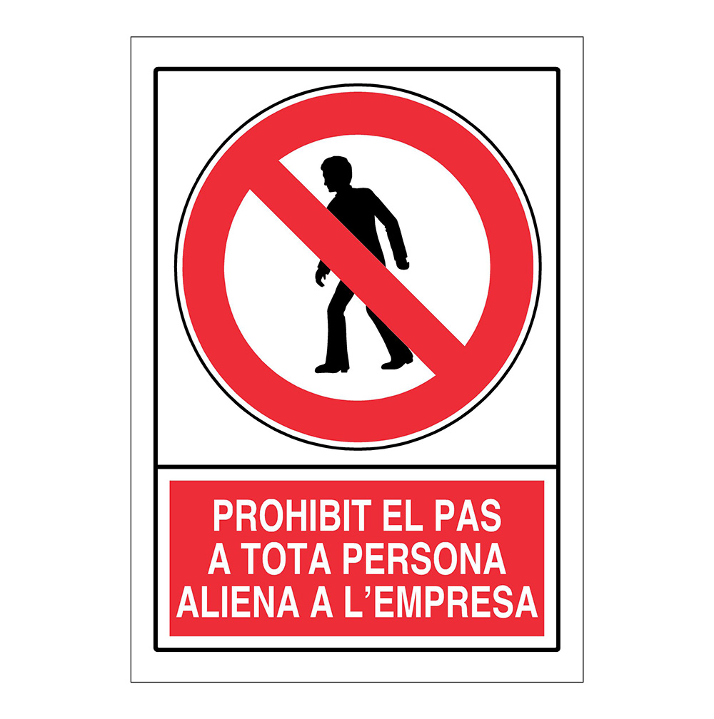 Señal Prohibicion 21x30 Ref. Pr-200 (Catalan)