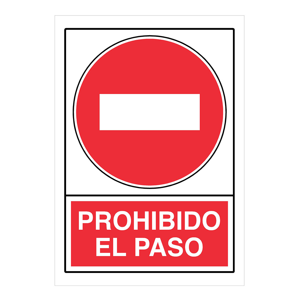 Señal Prohibido El Paso Ref. Pr-110
