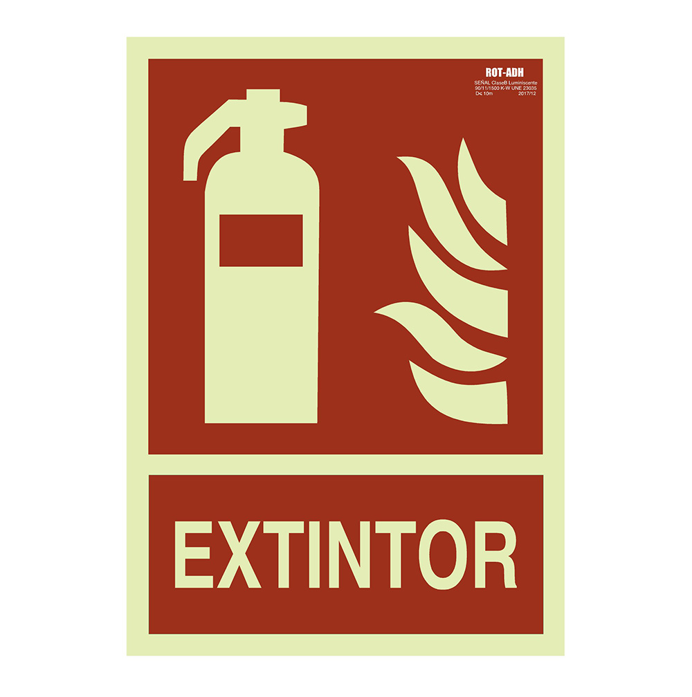 Señal Extintor Luminoso 21x30 079-L