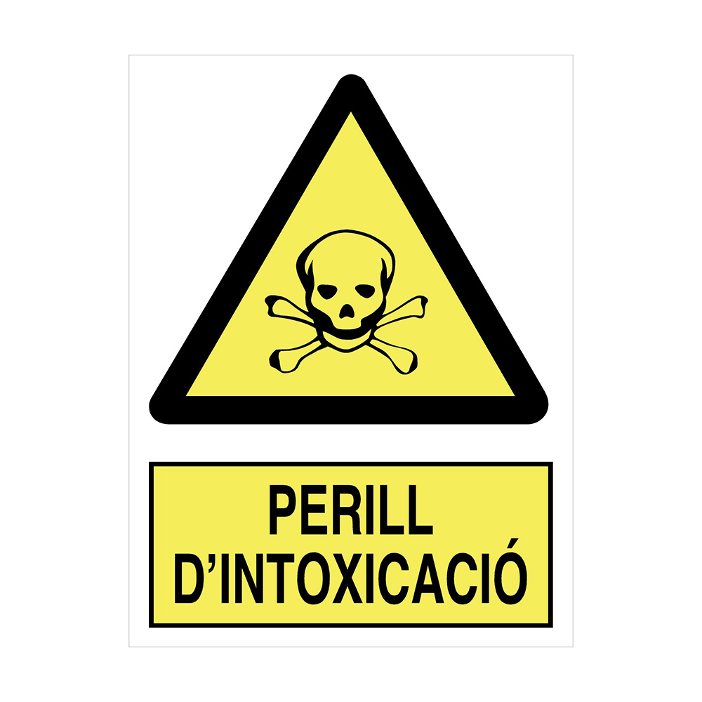 Serie Autoadhesivo Perill D'Intoxi 9x12 Ref. A-35 (Catalan)