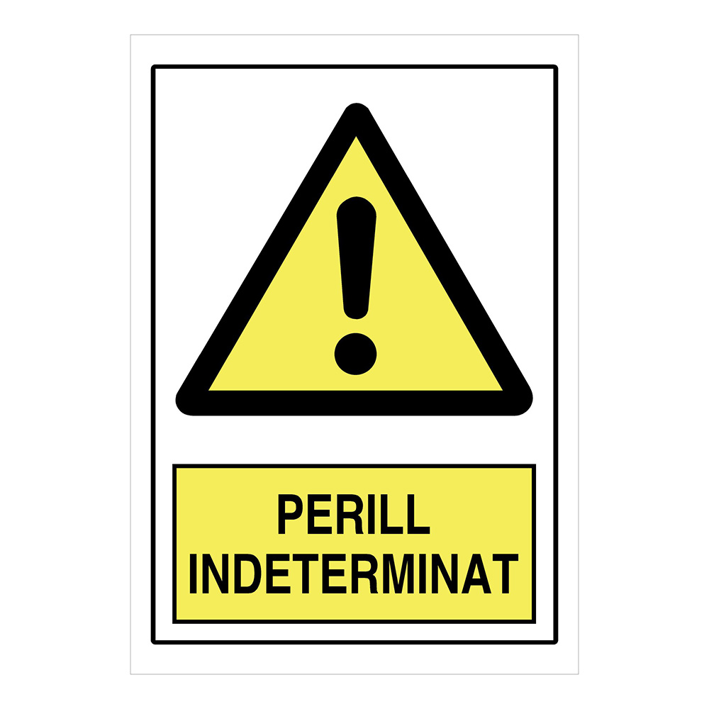 Serie Autoadhesivos 9x12 Perill Indeterminat A-49 (Catalan)