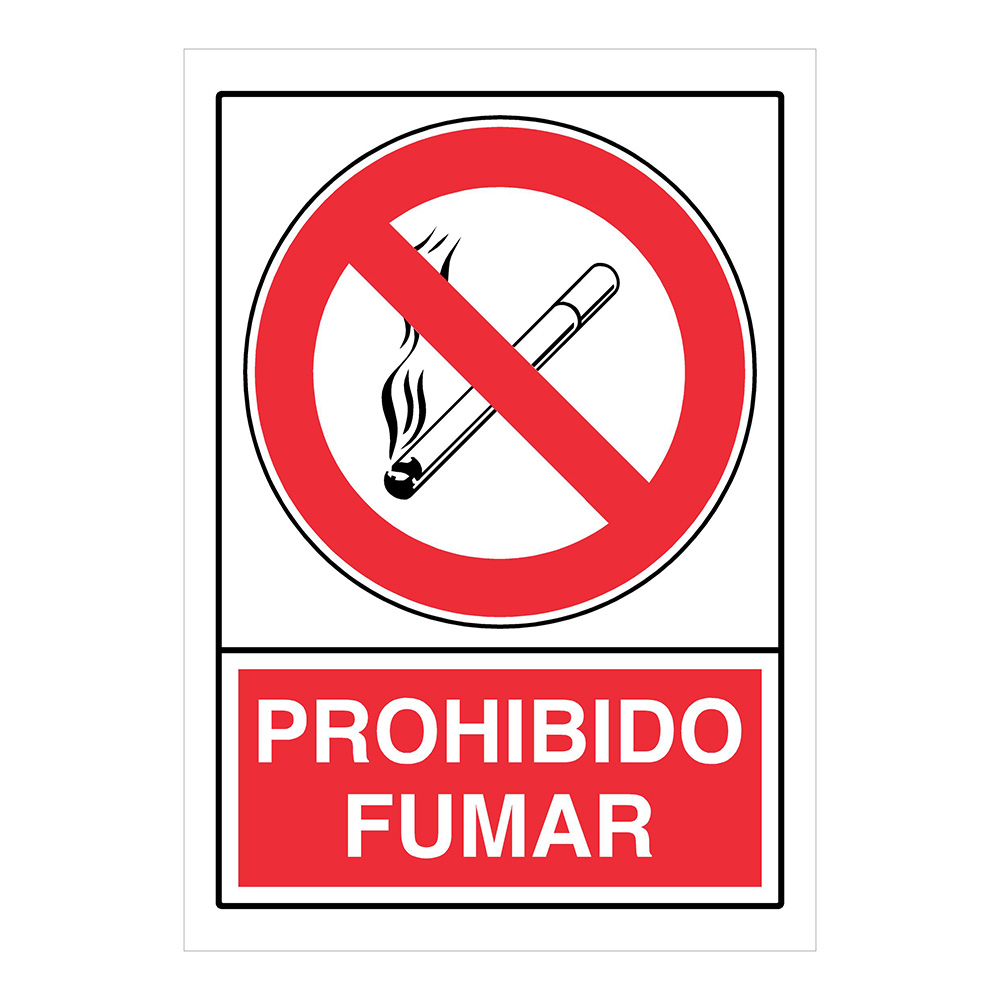 Señal Prohibicion Fumar 21x30 Ref. Pr-10 (Catalan)