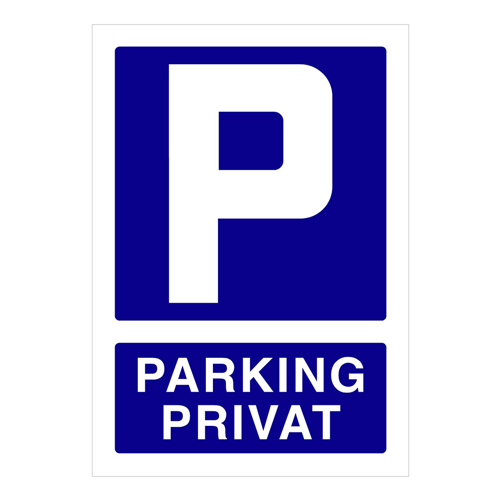 Señal Informativa Parking Privado 21x30 Ref. If-214 (Catalan)