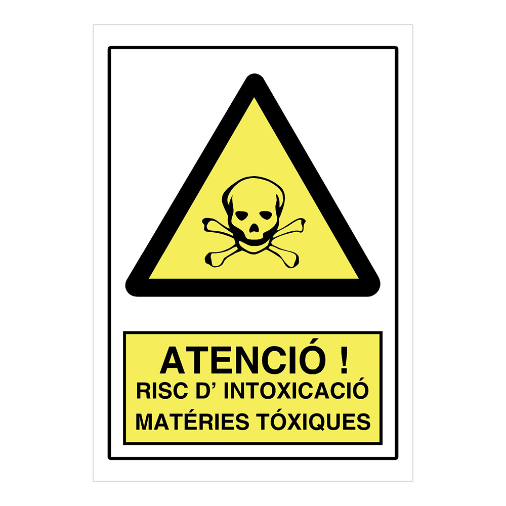 Señal Adv. Peligro Intoxicación 21x30 Ref. Ap. 019 (Catalan)