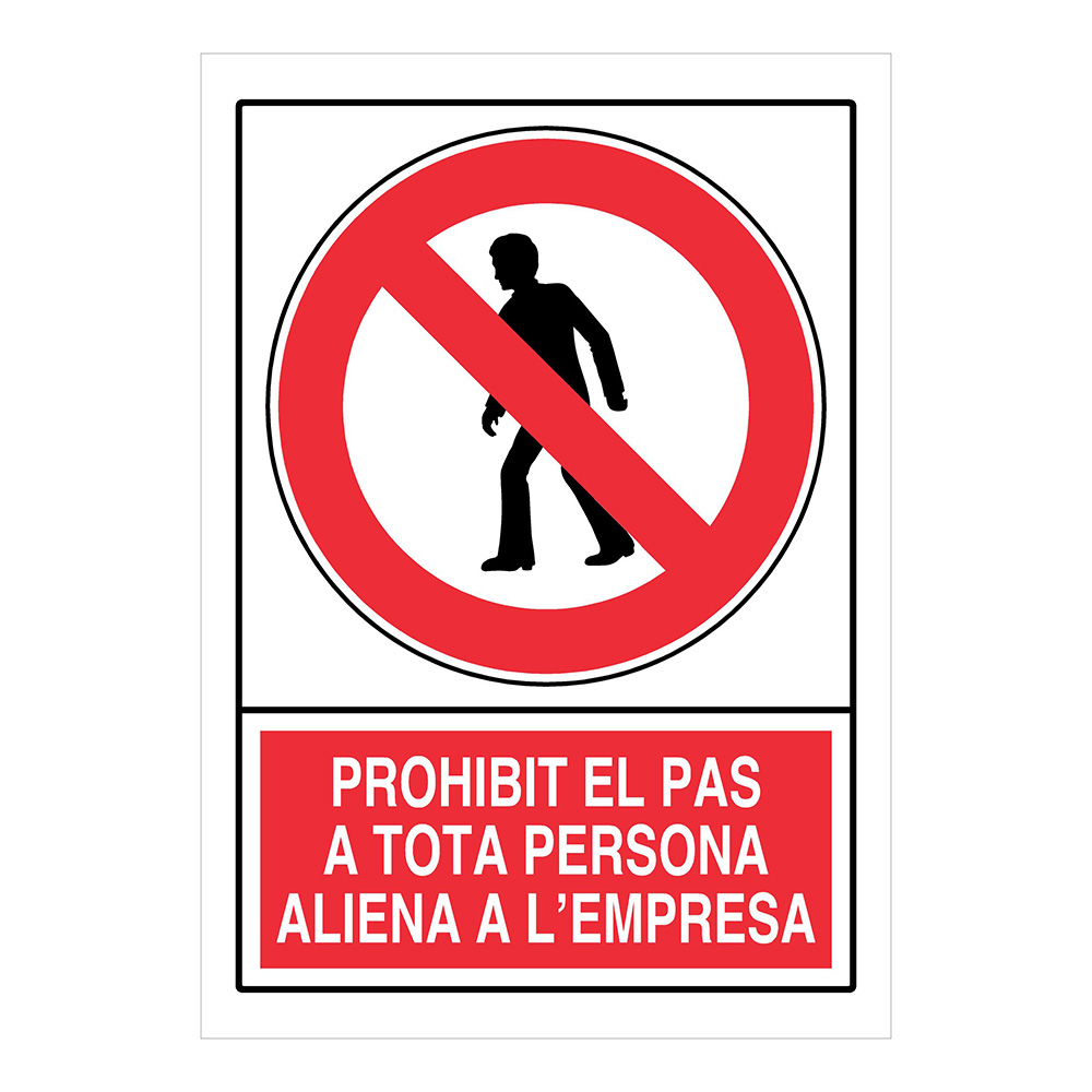 Señal Prohibicion 21x30 Ref. Pr-220 (Catalan)