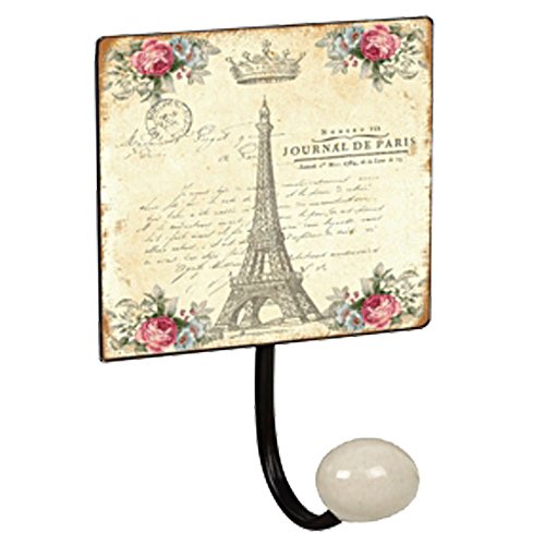 Perchas - Percha Pared París 1 Pomo Porcelana