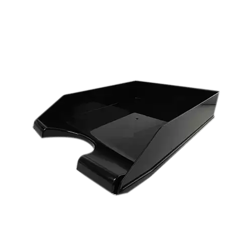 Bandeja Escritorio Organizador Documentos Plastico 2 Niveles  Negro