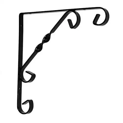 Escuadra Para Estanteria Metalica Decorativa Tipo 4 250x250 Mm Negro