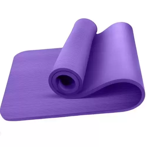 Esterilla Yoga Antideslizante Entrenamiento 61x183 cm   Rosa Claro