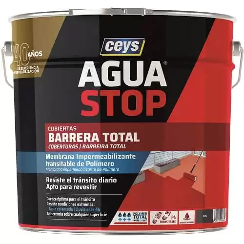Impermeabilizante Ceys Barrera Total Agua Stop 4 Kg  Gris