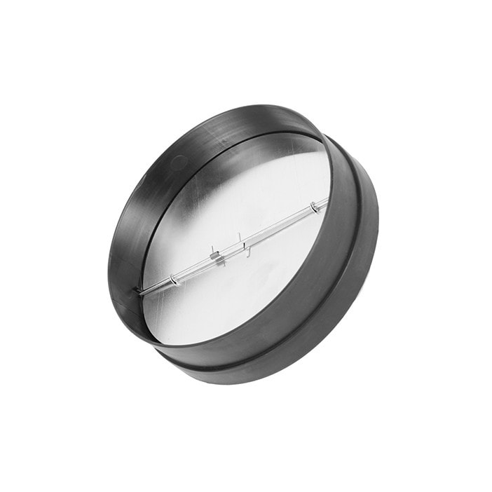 Válvula antirretorno para campana extractora con brida