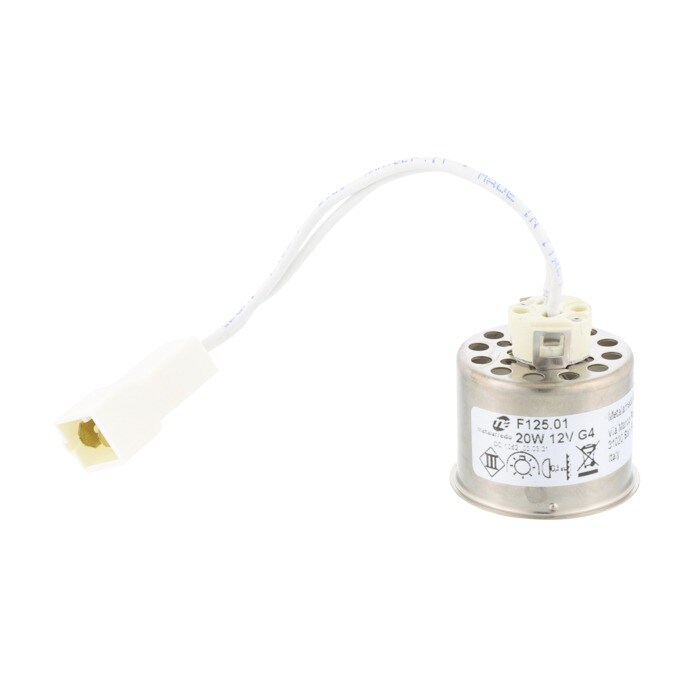 Casquillo de bombilla halógena para campana extractora