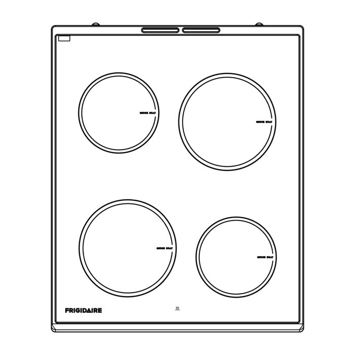 vitroceramica con marco,inox,496x600mm