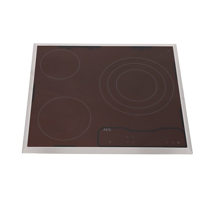 vitroceramica con marco,inox,AEG,576x516mm