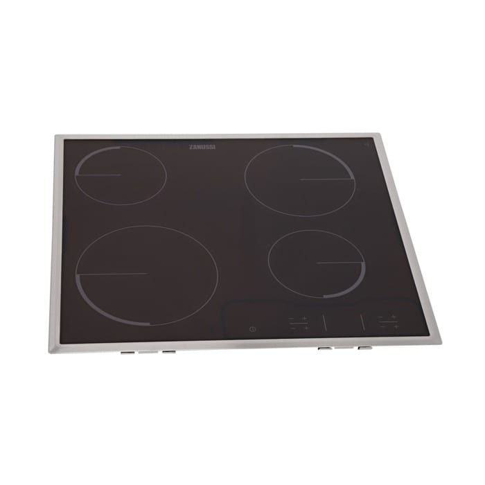 vitroceramica con marco,inox,Zanussi,576x506mm