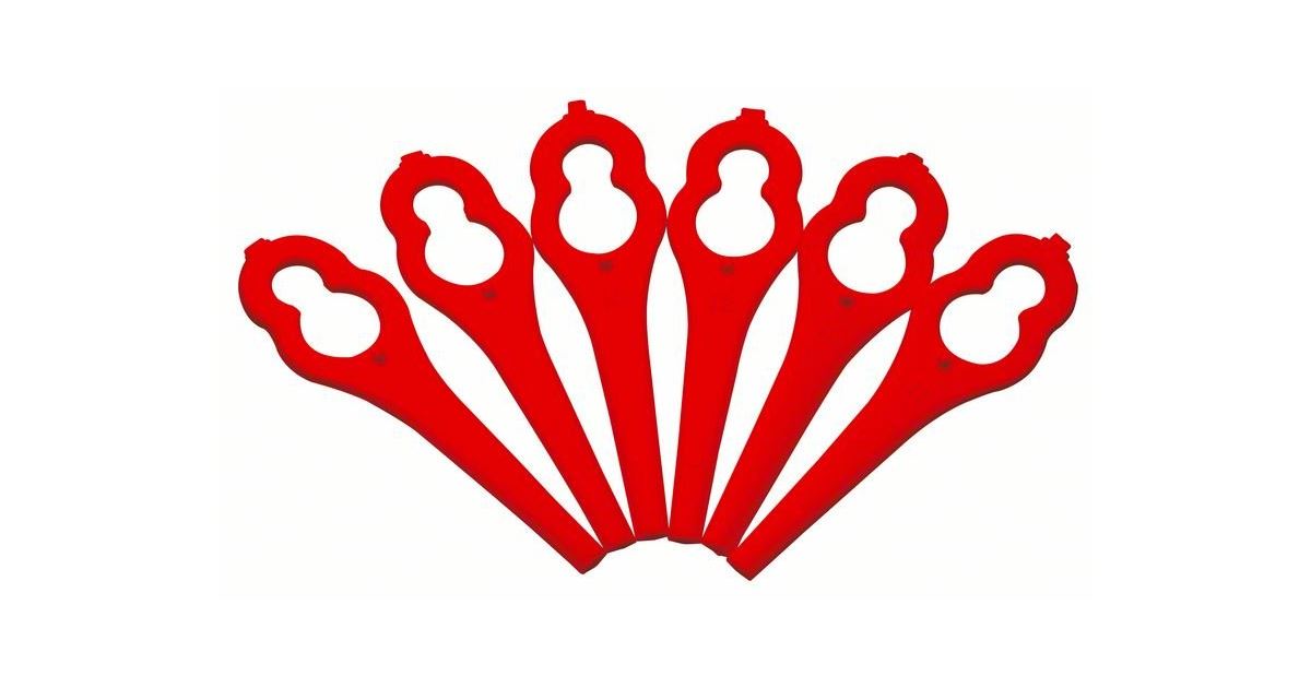 Accesorios para cortacésped de hilo BOSCH Cuchillas de plástico rojas F016800183