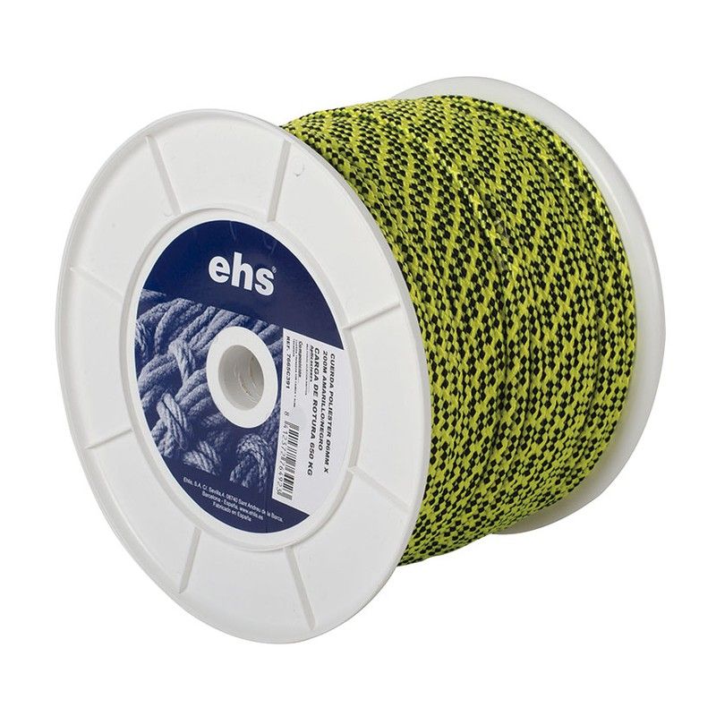 Cuerda Poliéster Ø12Mm X 100M Amar/Negr 7665C394 Ehs