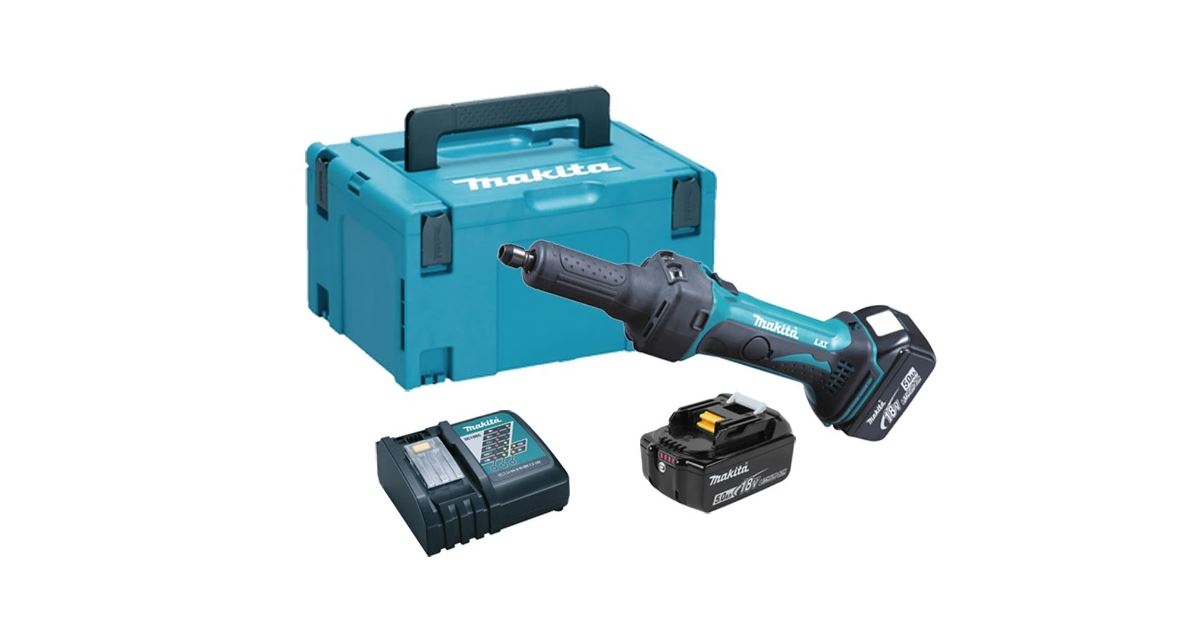 Amoladora directa Makita Aku Li-ion LXT 18V/5.0Ah, Makpac DGD800RTJ