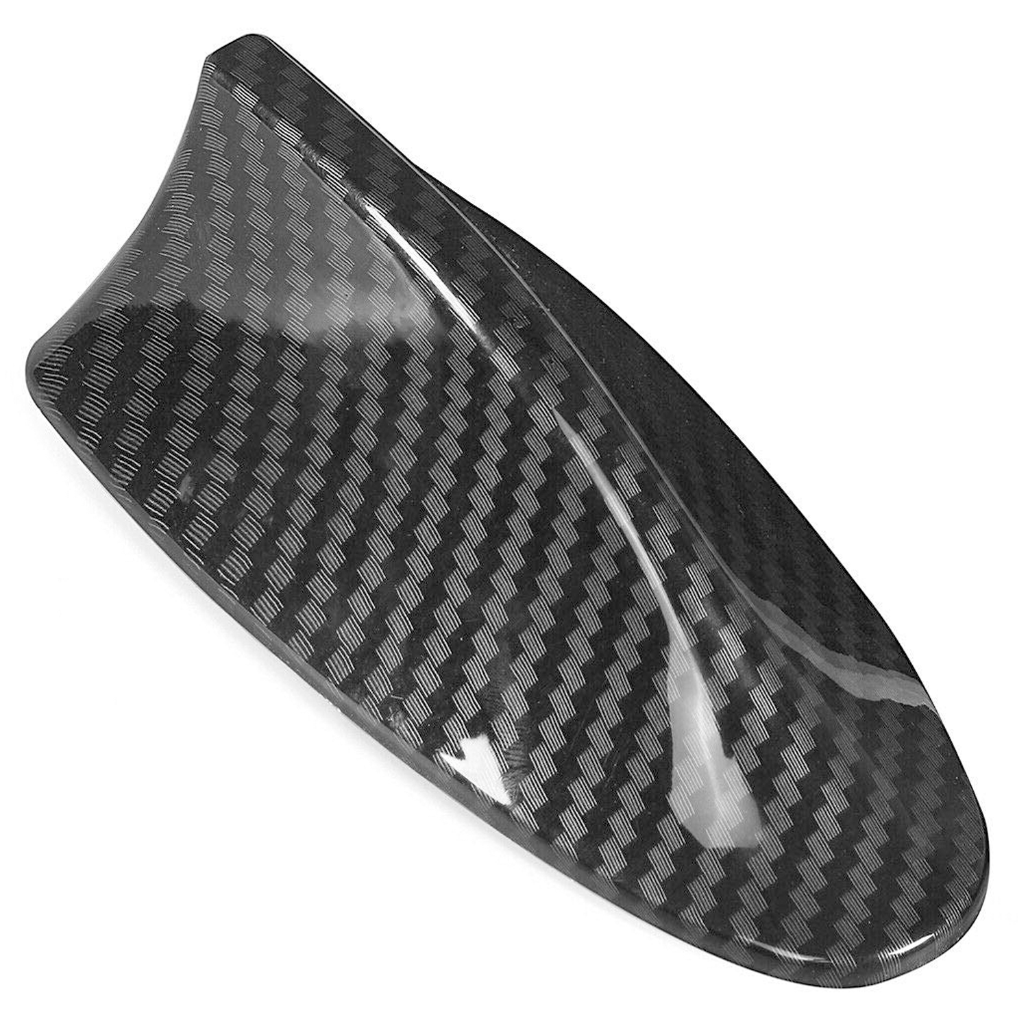 Antena Coche Estilo Aleta Tiburon Universal Fibra De Carbono  Negro