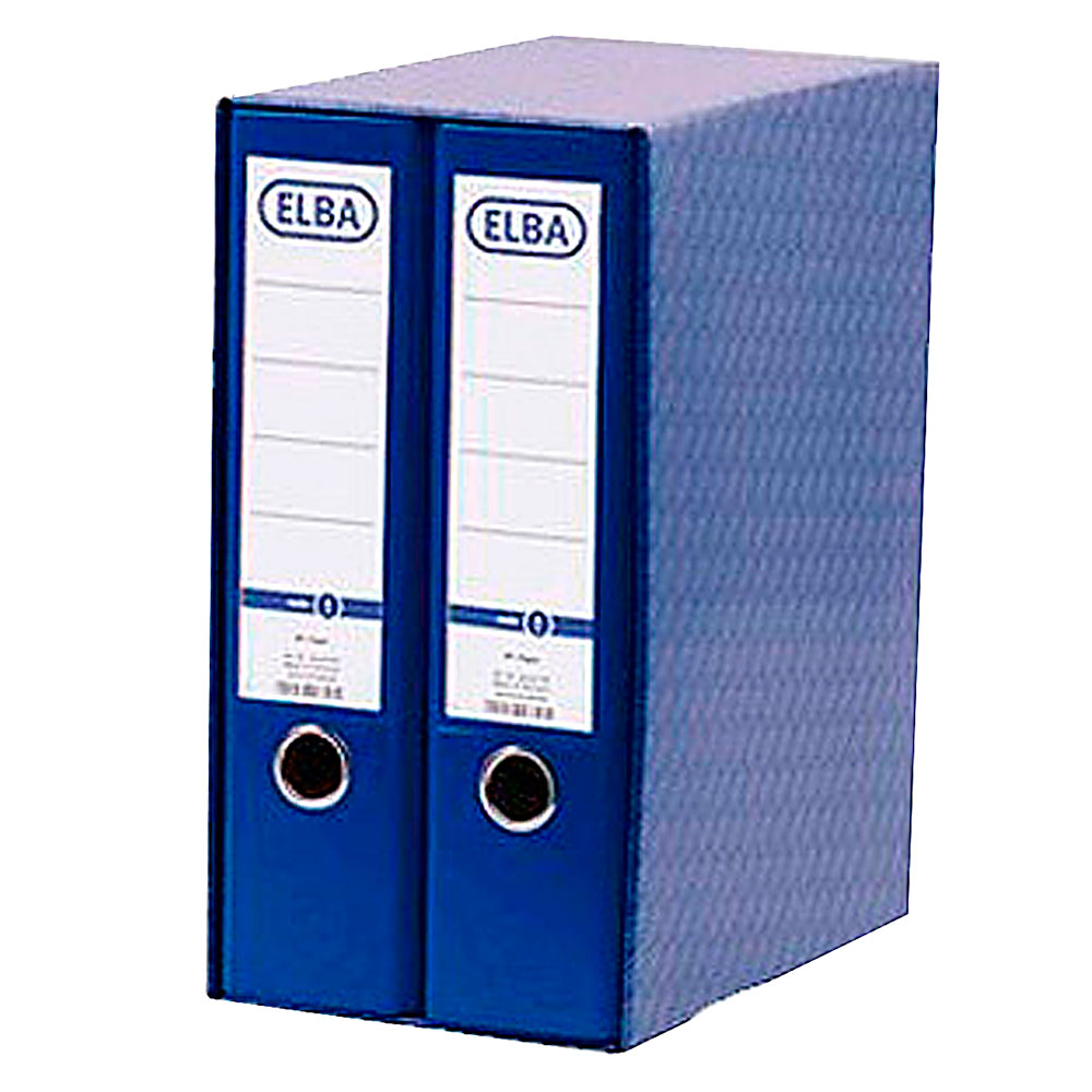 Box 2 Archivadores Palanca Ancho A4 Azul