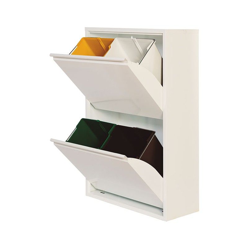 Armario Metalico Reciclaje 4 Blanco 174Y27 Jobgar