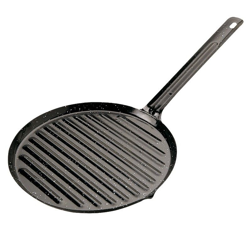 Asador Esmaltado Con Mango, 24 Cm. Y193-23