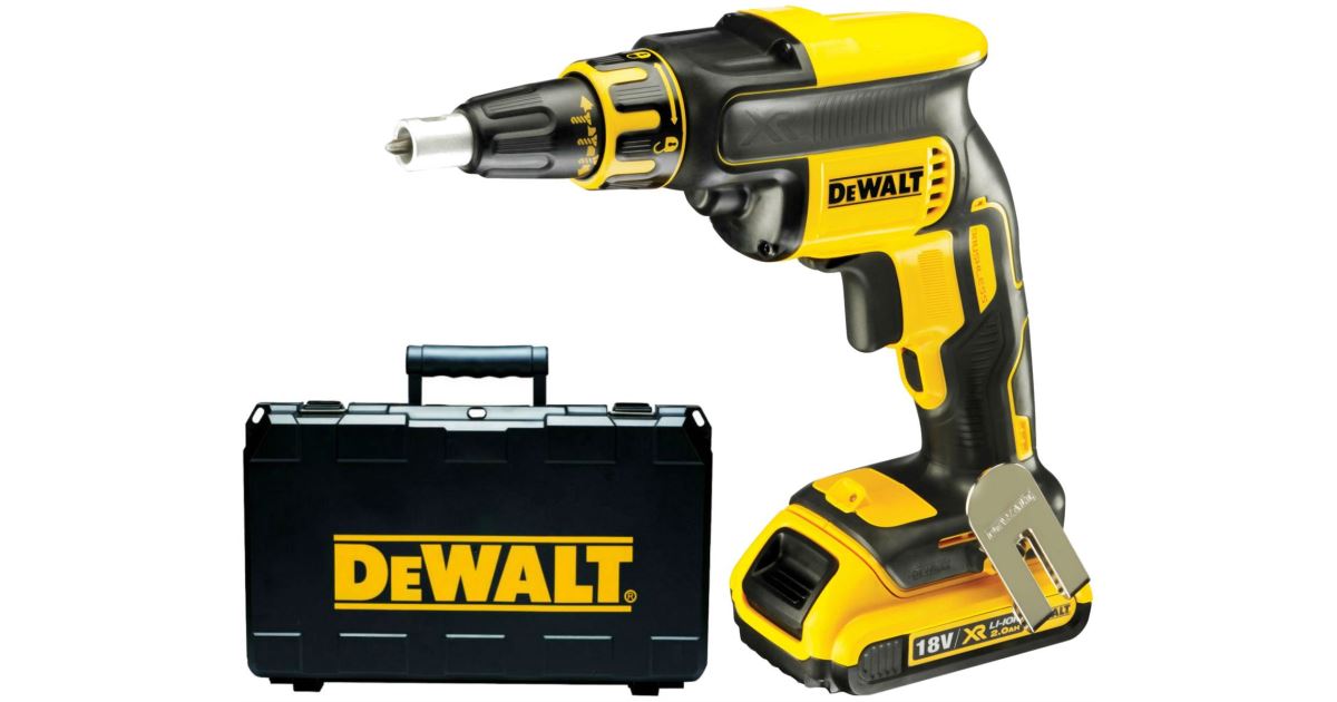 Atornillador para placas de yeso inalámbrico DeWALT DCF620D2