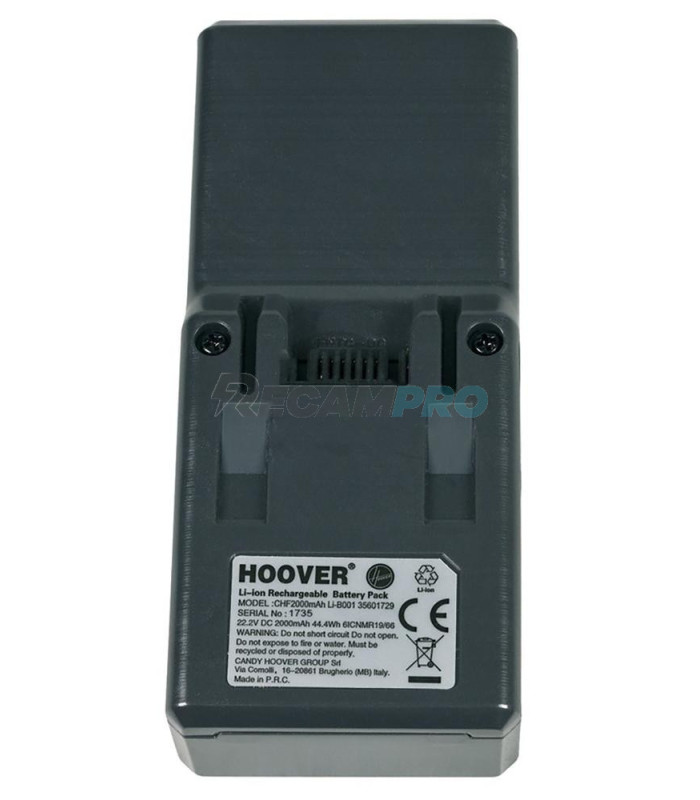 B001 BATERÍA LI-ION RECARGABLE 22.2V ASPIRADOR HOOVER 2 IN 1 35601729