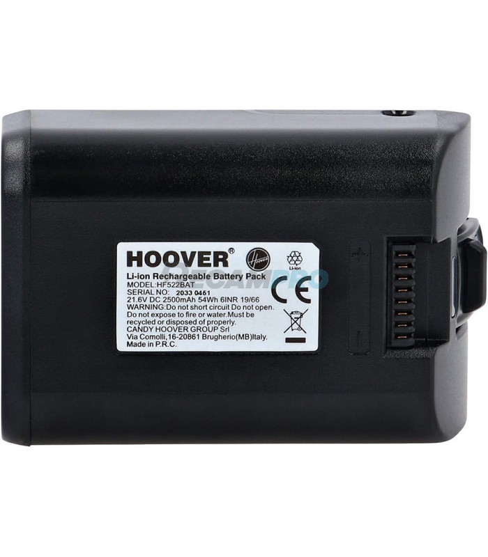 B011 BATERÍA RECARGABLE PARA ASPIRADOR HOOVER H-FREE 500 35602207