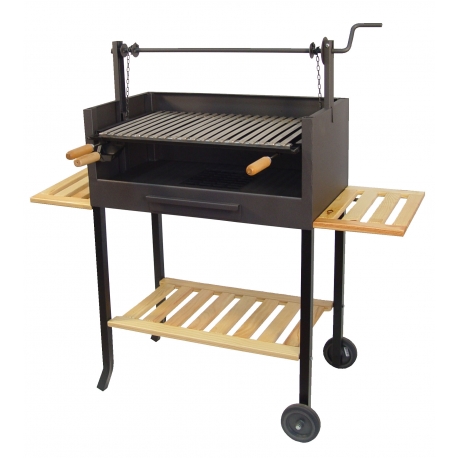 Barbacoa carbon con ruedas imex el zorro 71505