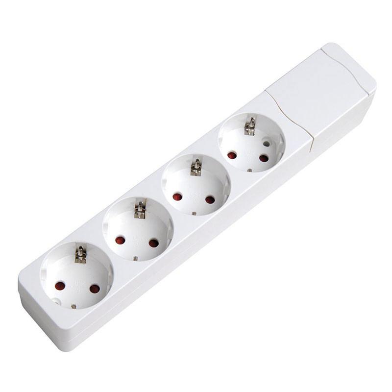 Base Múltiple 4 Tomas Fijación Apta Pared. Simon