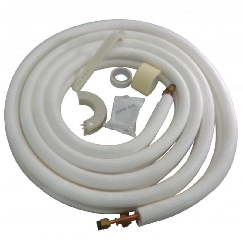 Bitubo Cobre Aislado 1/4 - 3/8 Cobre Alumin 3 Mts Con Accesorios