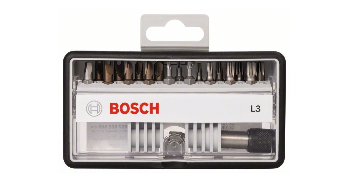 BOSCH (18+1) juego de puntas de atornillar Robust Line 2607002567