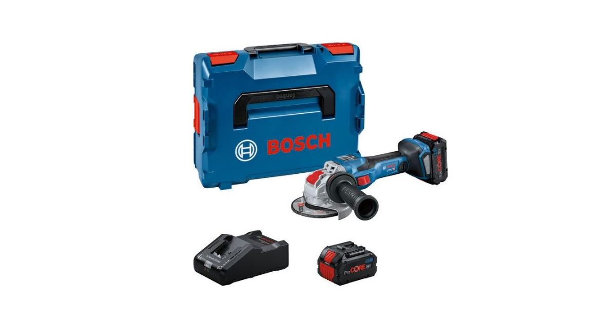 Bosch Amoladora angular a batería BITURBO con X-LOCK GWX 18V-15 SC 06019H6501