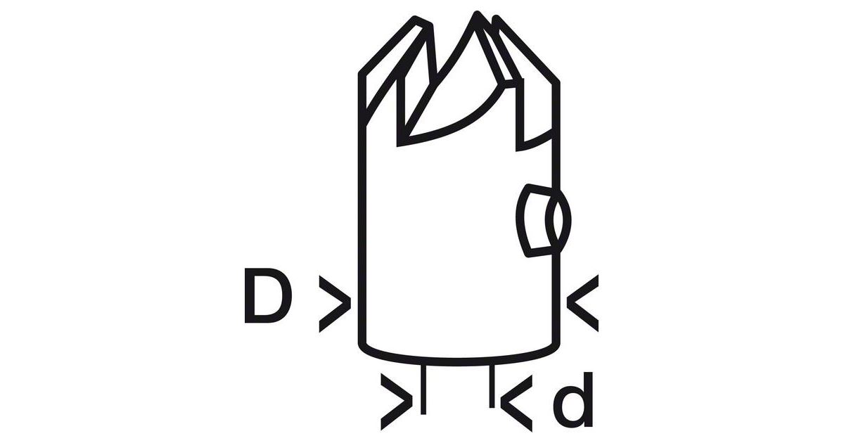 BOSCH Avellanadores para brocas helicoidales para madera 5,0 x 16 mm 2608585739