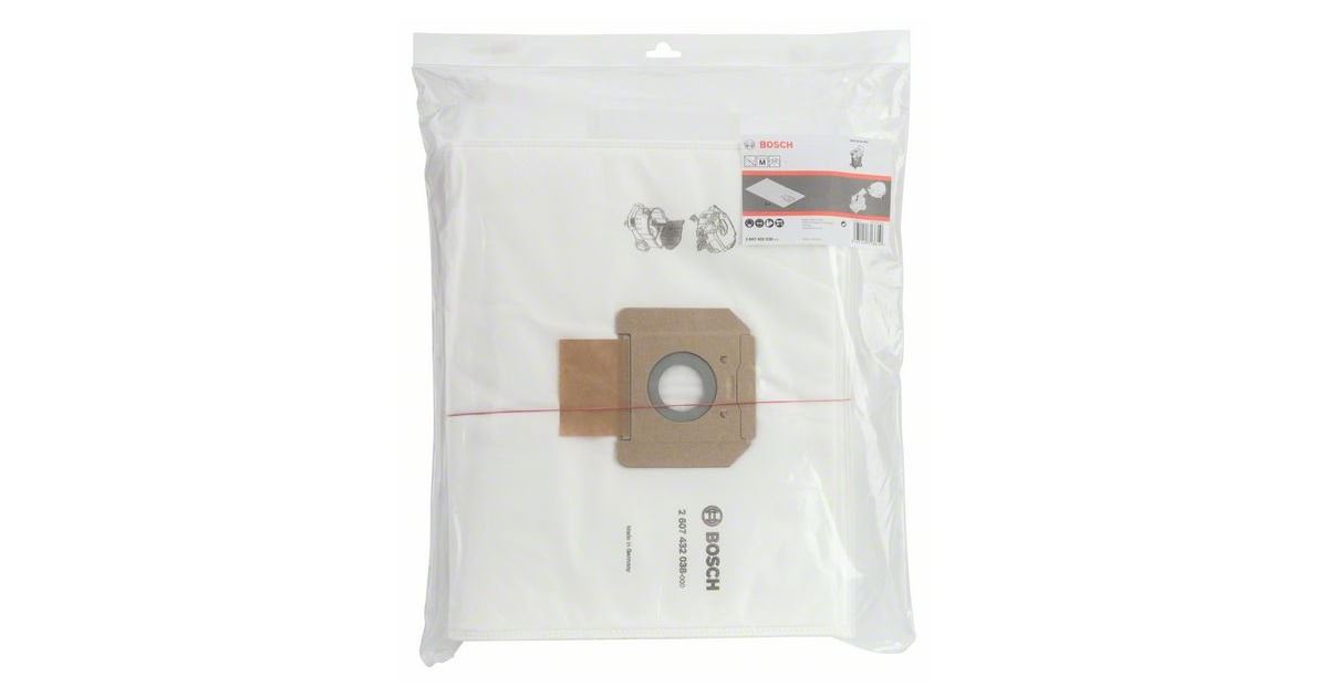 BOSCH Bolsa filtro polar para GAS 55 (5 uds) 2607432038
