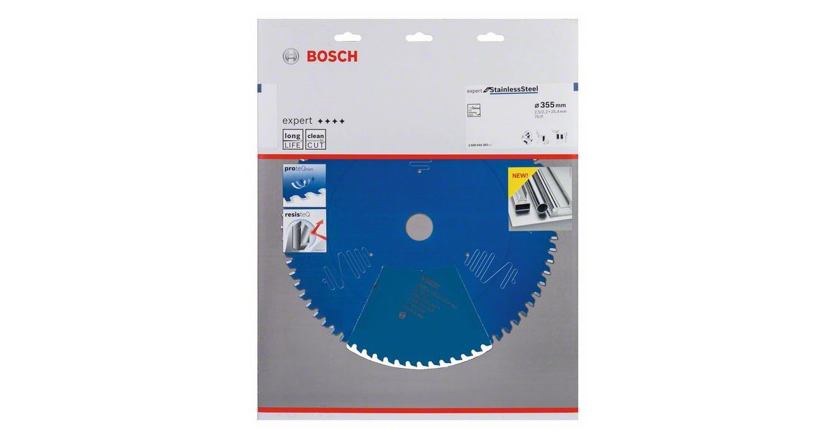 BOSCH Hoja de sierra circular EX para Acero Inoxidable 355 x 25,4 x 2,5 x 70 2608644283