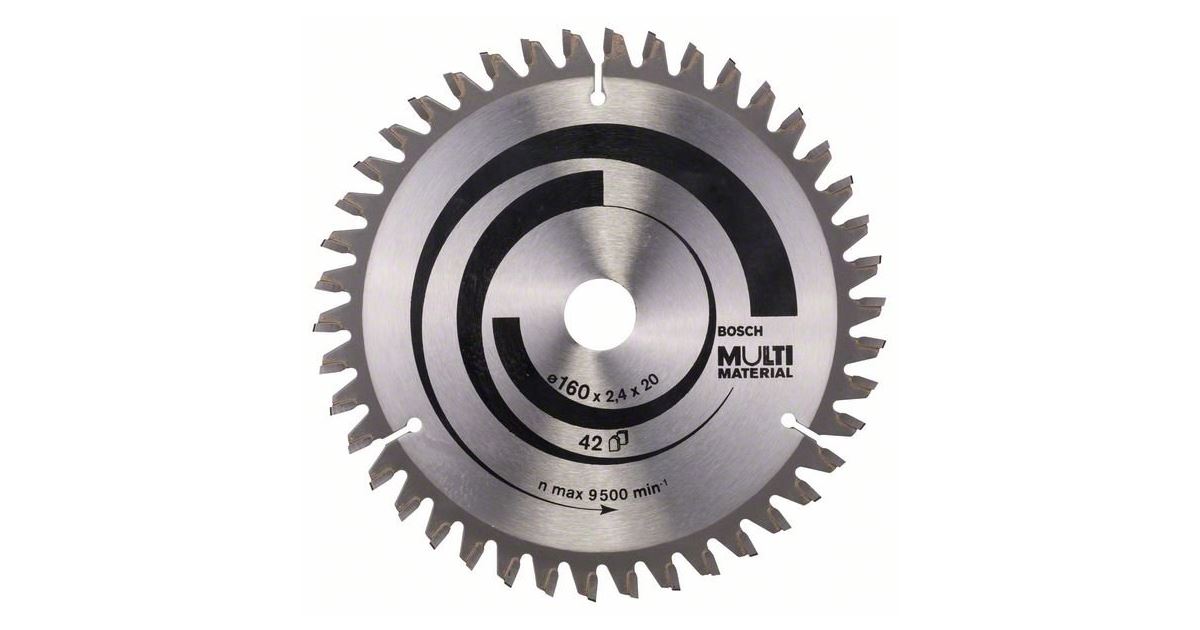 BOSCH Hoja de sierra Multimaterial 160 x 20/16 x 2,4 mm; 42 2608640503