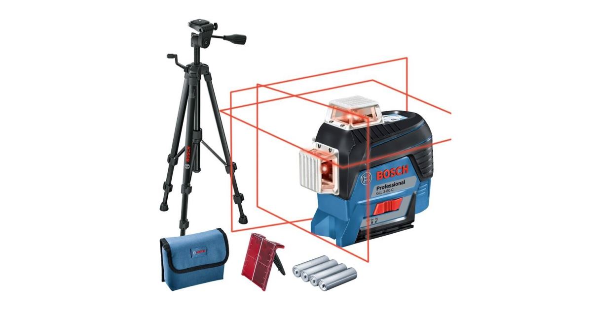 Bosch Láser cruzado + trípode BOSCH GLL 3-80 C + BT 1500601063R01