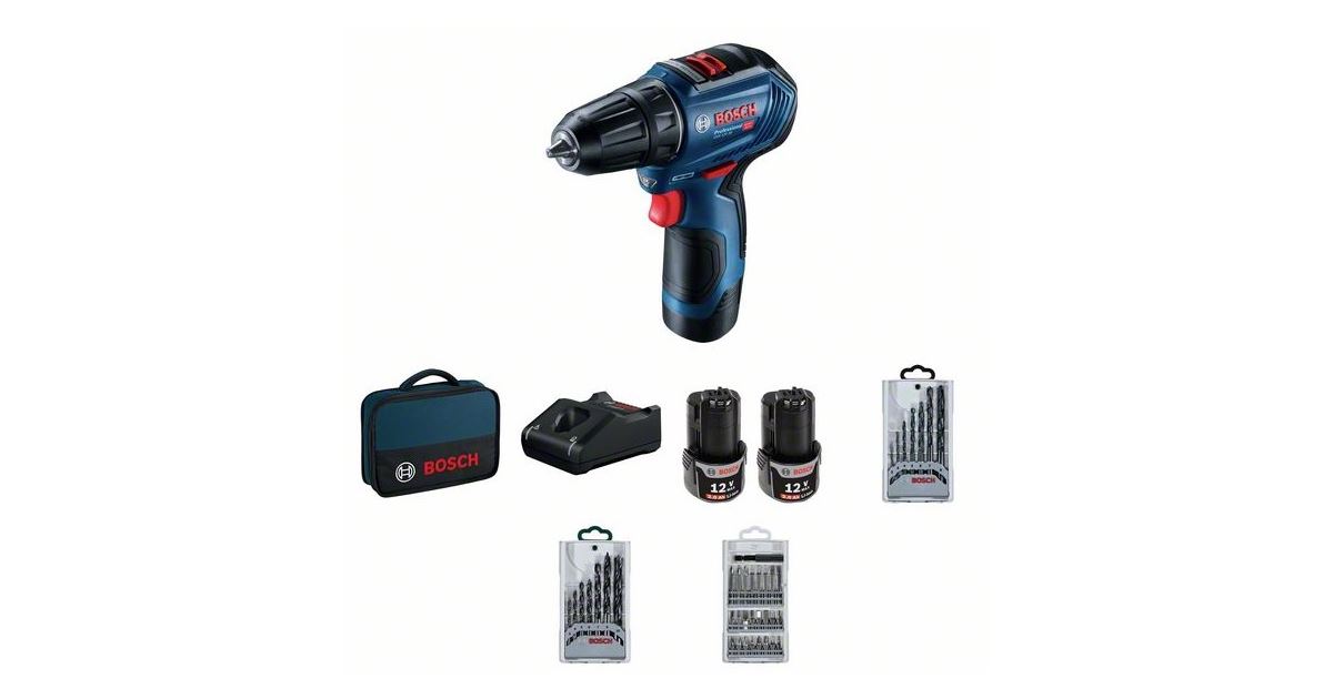 BOSCH Taladro atornillador inalámbrico Bosch GSR 12V-30 Professional + bolsa 06019G9001