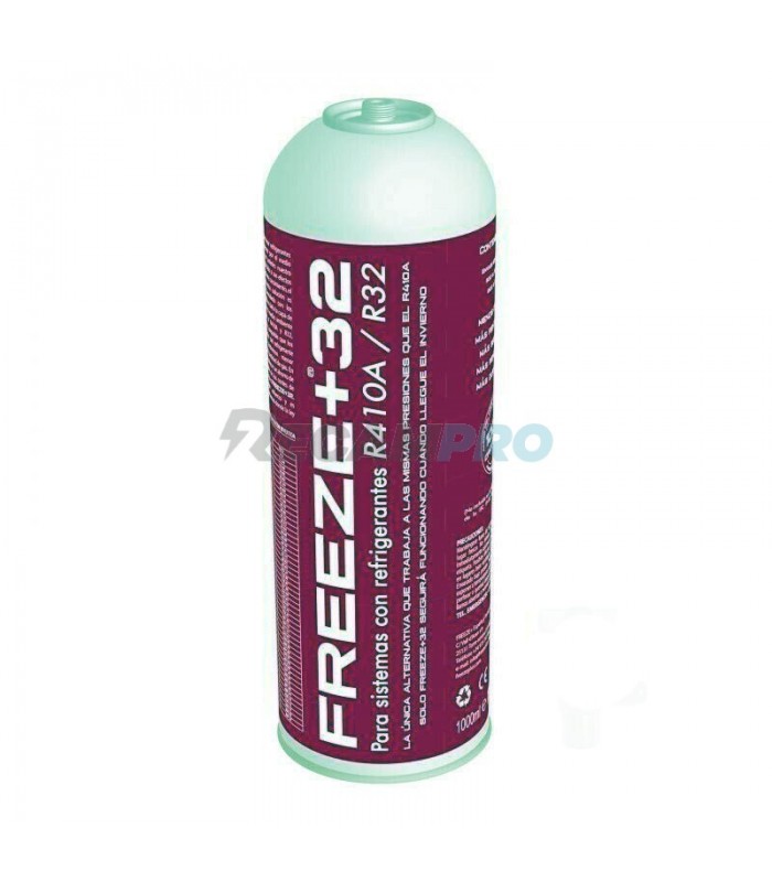 BOTELLA GAS REFRIGERANTE FREEZE +32 350GR ORGANICO SUSTITUTO R32/R410A 25FR0468