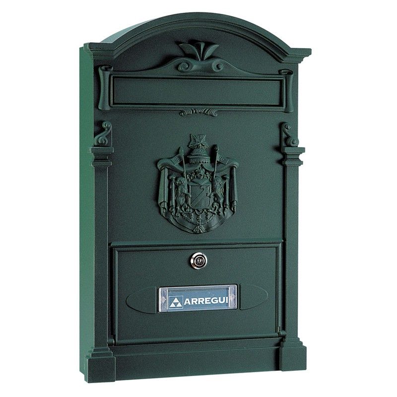 Buzón Aluminio Resid. 26X9Xh42 Cm. Verde 1832D152 Arregui